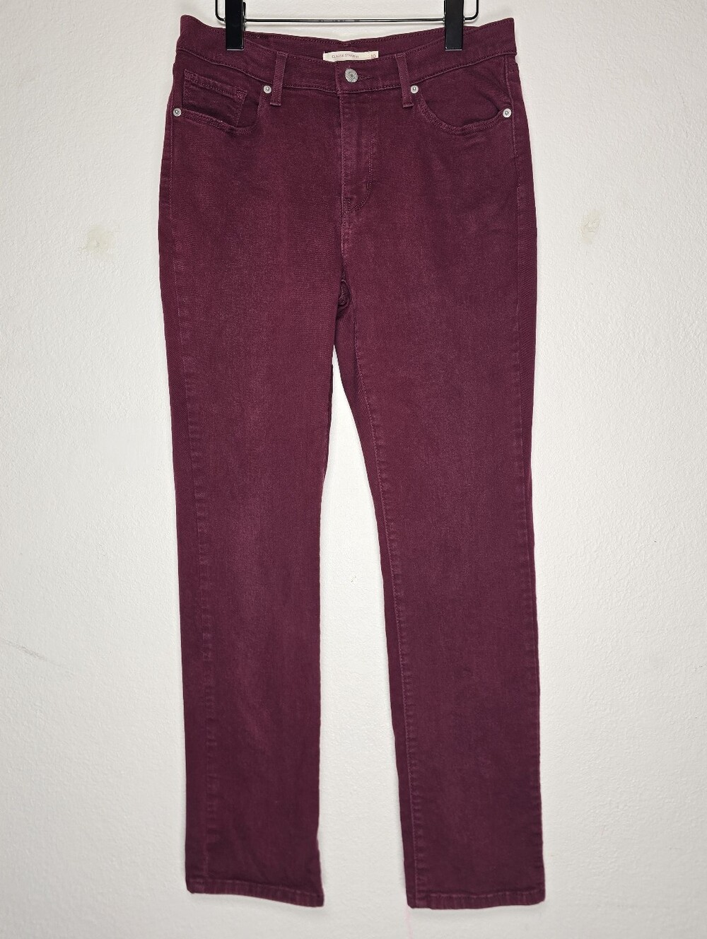 Levi's Classic Straight Fit Jeans Windsor Wine Maroon Twill 10M W30 L30